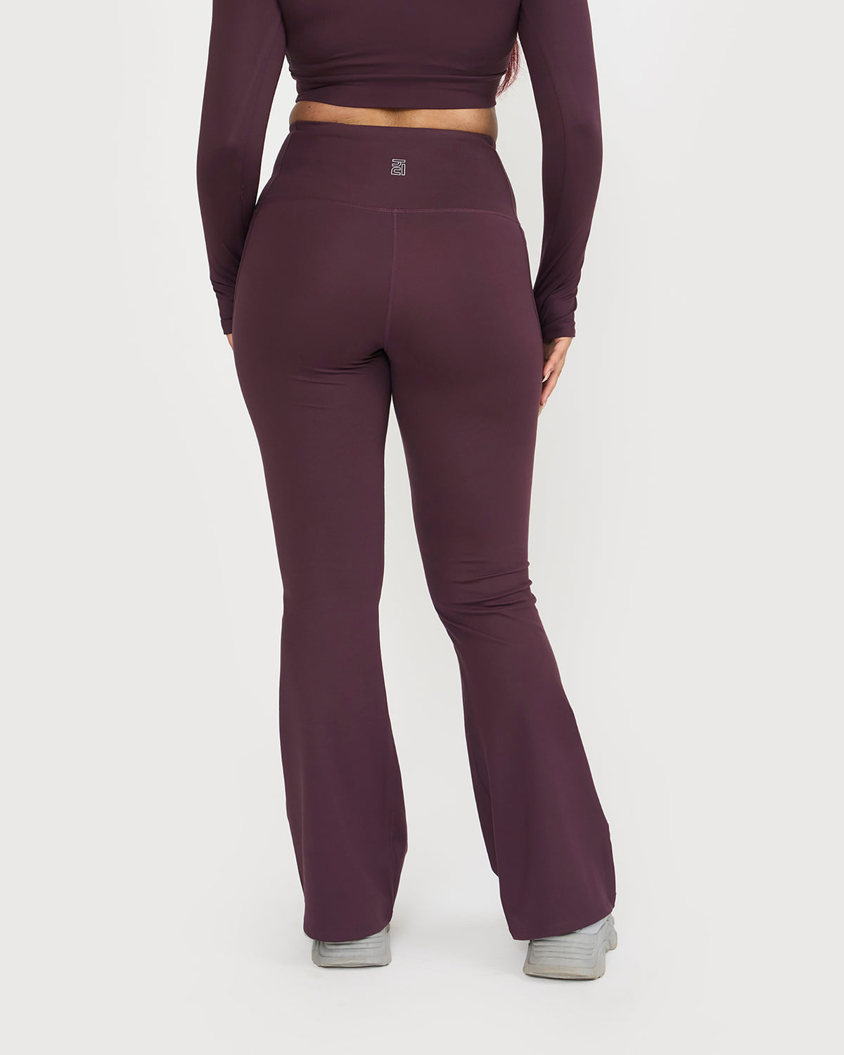 Zen Full Sleeve Polo Neck 2-in-1 Crop Top with Flare Pants Co-ord Set