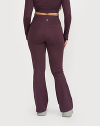 Zen Full Sleeve Polo Neck 2-in-1 Crop Top with Flare Pants Co-ord Set