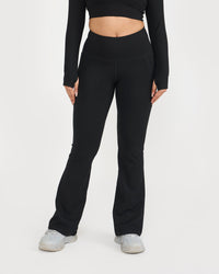 Zen Full Sleeve Polo Neck 2-in-1 Crop Top with Flare Pants Co-ord Set
