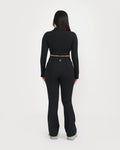 Zen full sleeves polo neck 2-in-1 crop top