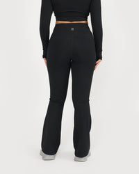 Zen Full Sleeve Polo Neck 2-in-1 Crop Top with Flare Pants Co-ord Set