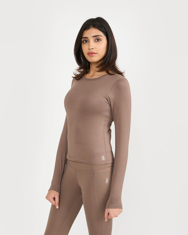 Zen Full Sleeves top with in-built sports bra