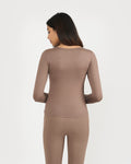 Zen Full Sleeves Top with In-built Sports Bra & Ankle Length Leggings Co-ord Set