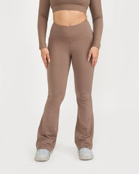 Zen Full Sleeve Polo Neck 2-in-1 Crop Top with Flare Pants Co-ord Set
