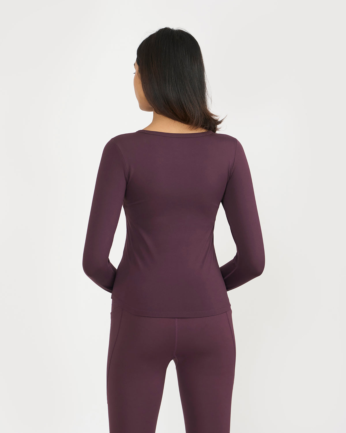 Zen Full Sleeves Top with In-built Sports Bra & Ankle Length Leggings Co-ord Set