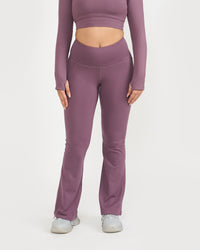 Zen Full Sleeve Polo Neck 2-in-1 Crop Top with Flare Pants Co-ord Set