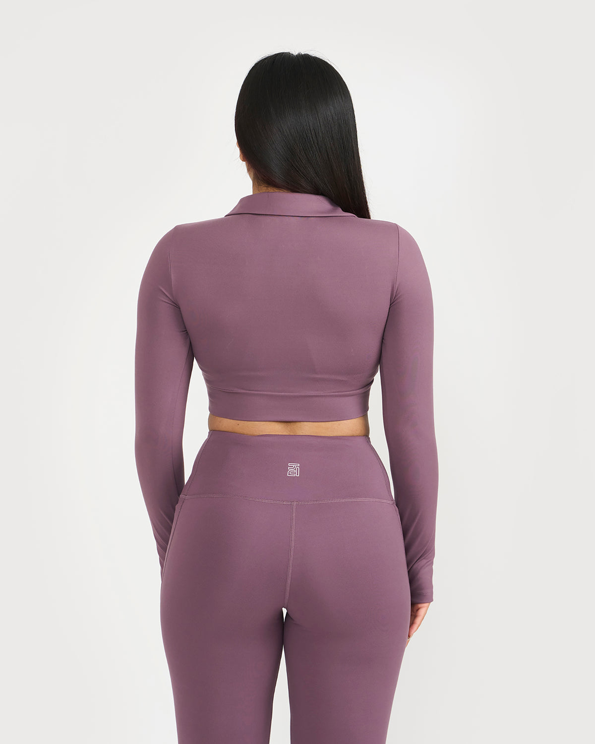 Zen Full Sleeve Polo Neck 2-in-1 Crop Top with Flare Pants Co-ord Set