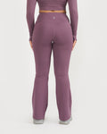 Zen Full Sleeve Polo Neck 2-in-1 Crop Top with Flare Pants Co-ord Set
