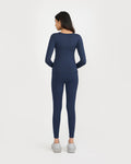Zen Full Sleeves Top with In-built Sports Bra & Ankle Length Leggings Co-ord Set