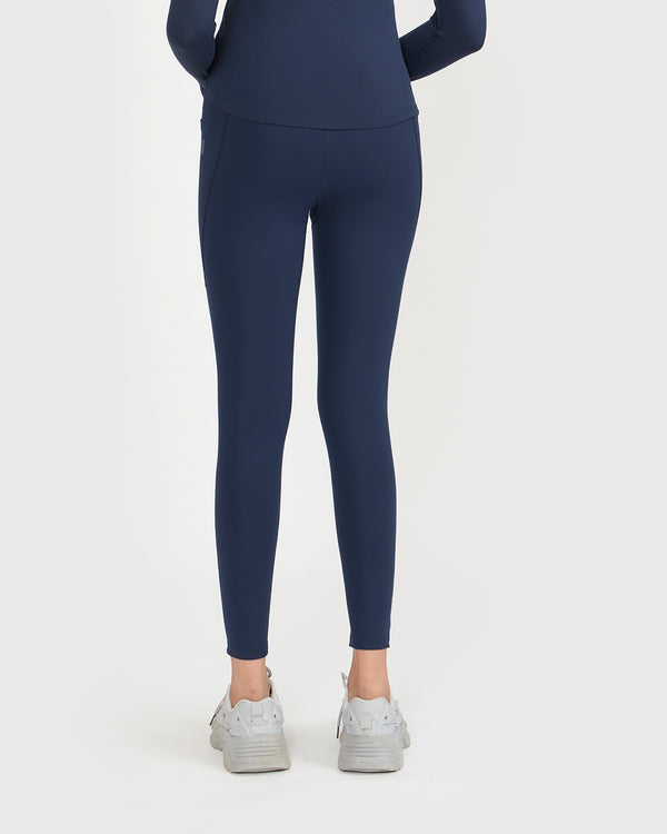 Zen Full Sleeves Top with In-built Sports Bra & Ankle Length Leggings Co-ord Set