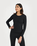 Zen Full Sleeves Top with In-built Sports Bra & Ankle Length Leggings Co-ord Set