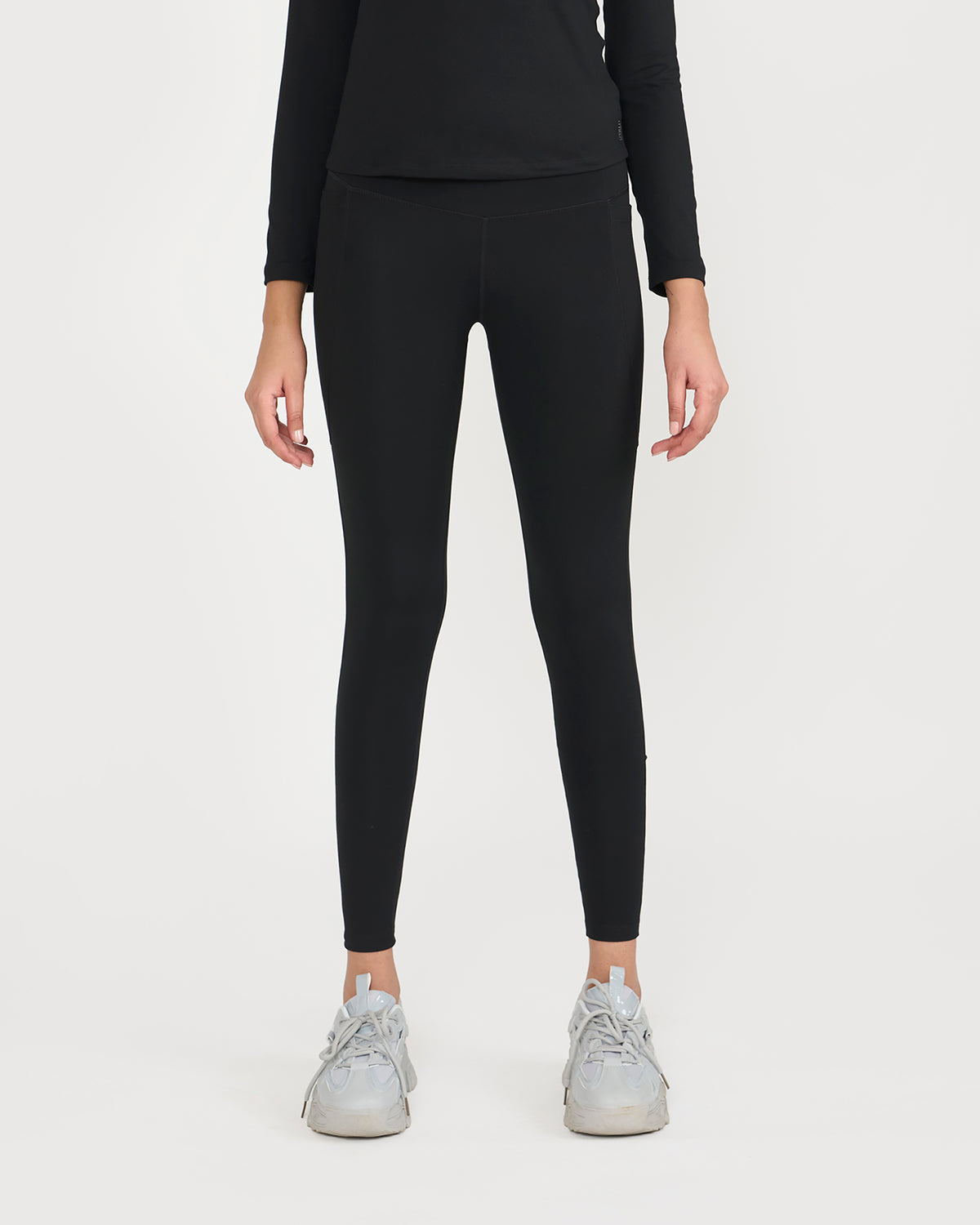 Zen Full Sleeves Top with In-built Sports Bra & Ankle Length Leggings Co-ord Set