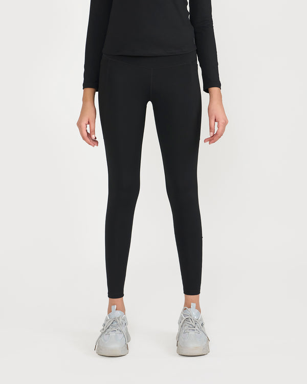 Zen Full Sleeves Top with In-built Sports Bra & Ankle Length Leggings Co-ord Set