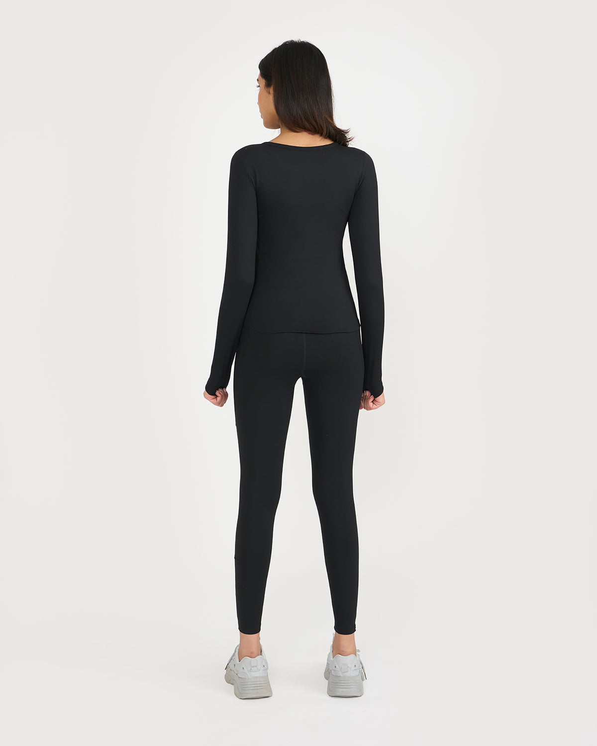 Zen Full Sleeves Top with In-built Sports Bra & Ankle Length Leggings Co-ord Set