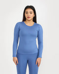 Zen Full Sleeves Top with In-built Sports Bra & Ankle Length Leggings Co-ord Set
