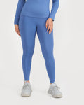 Zen Full Sleeves Top with In-built Sports Bra & Ankle Length Leggings Co-ord Set