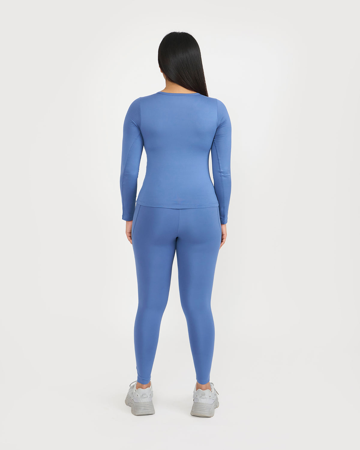 Zen Full Sleeves Top with In-built Sports Bra & Ankle Length Leggings Co-ord Set