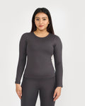 Zen Full Sleeves Top with In-built Sports Bra & Ankle Length Leggings Co-ord Set