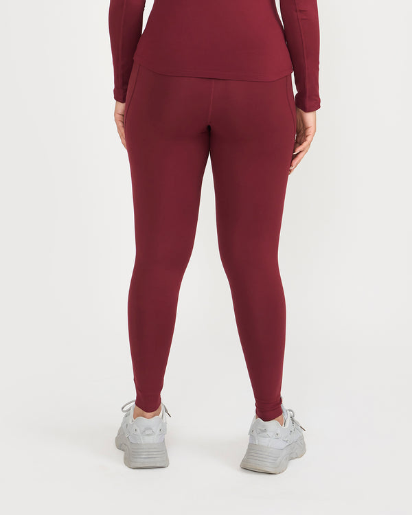 Zen Full Sleeves Top with In-built Sports Bra & Ankle Length Leggings Co-ord Set