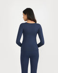 Zen Full Sleeves Top with In-built Sports Bra & Ankle Length Leggings Co-ord Set