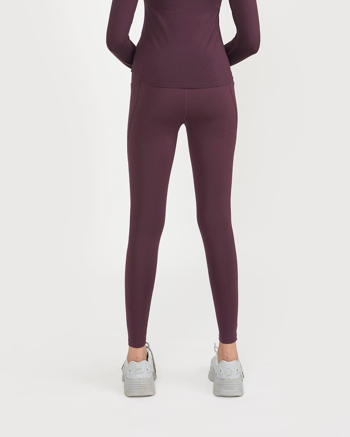 Zen Full Sleeves Top with In-built Sports Bra & Ankle Length Leggings Co-ord Set