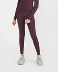 Zen Full Sleeves Top with In-built Sports Bra & Ankle Length Leggings Co-ord Set