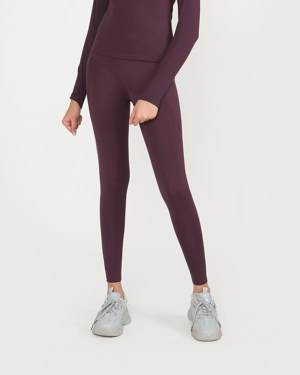 Zen Full Sleeves Top with In-built Sports Bra & Ankle Length Leggings Co-ord Set