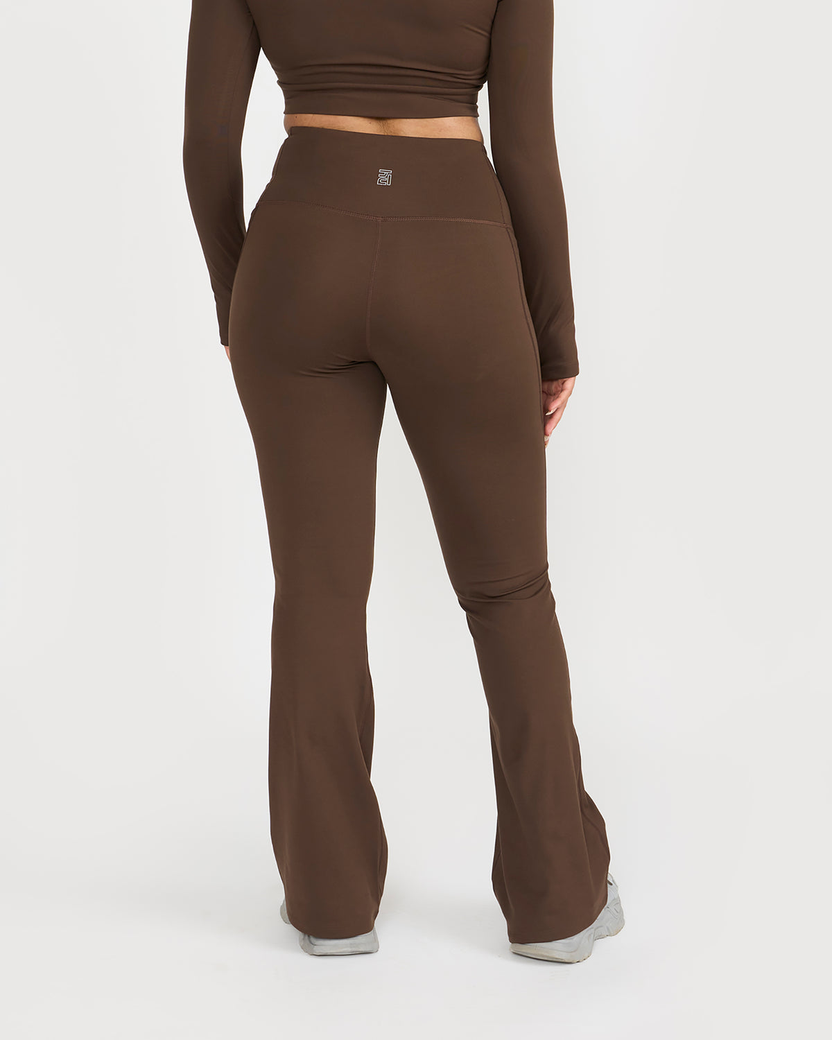 Zen Full Sleeve Polo Neck 2-in-1 Crop Top with Flare Pants Co-ord Set