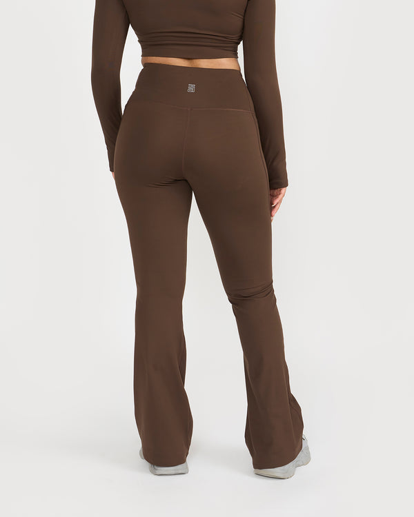 Zen Full Sleeve Polo Neck 2-in-1 Crop Top with Flare Pants Co-ord Set