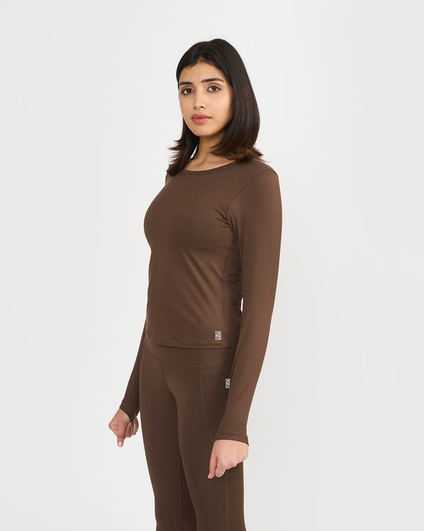 Zen Full Sleeves top with in-built sports bra