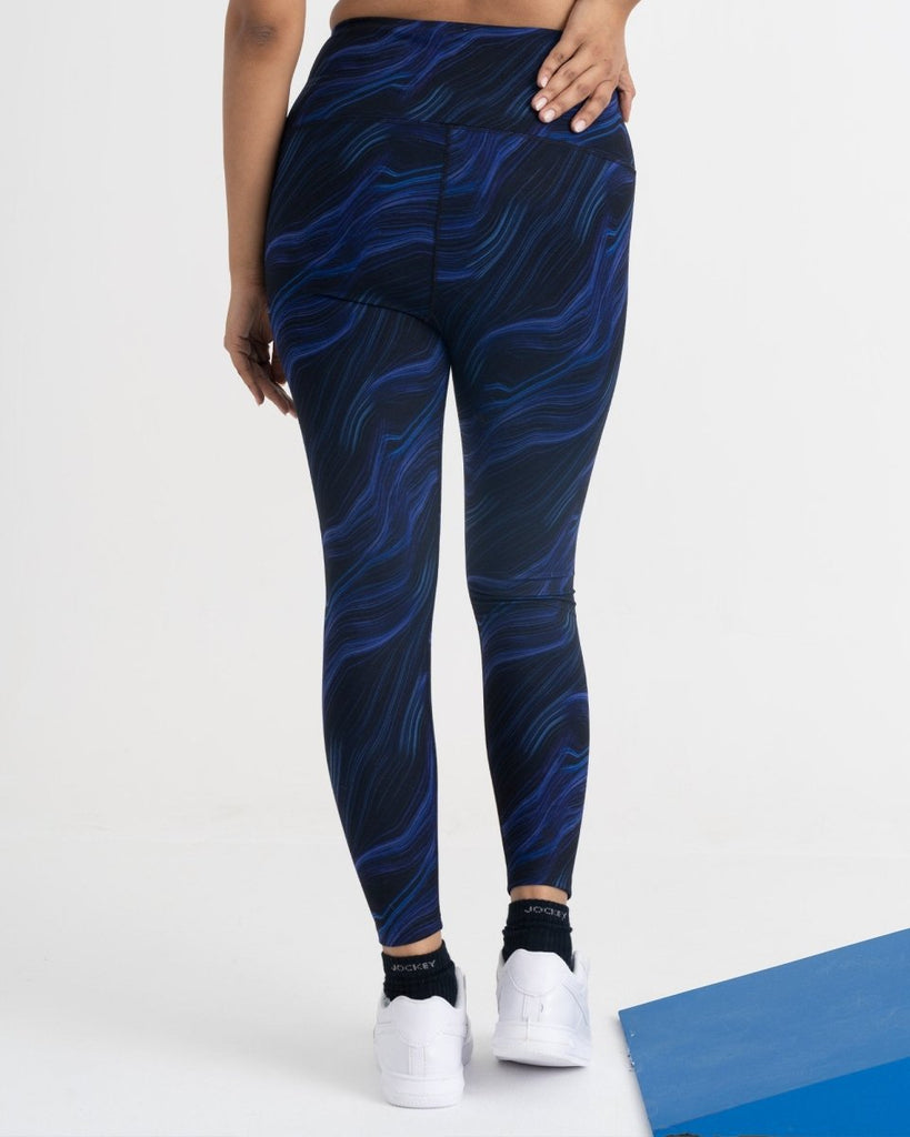 Hunnit Cosmic Waves 7/8 Leggings and Sports Bra Co-ord Set Cosmic Waves 7/8 Leggings and Sports Bra Co-ord Set