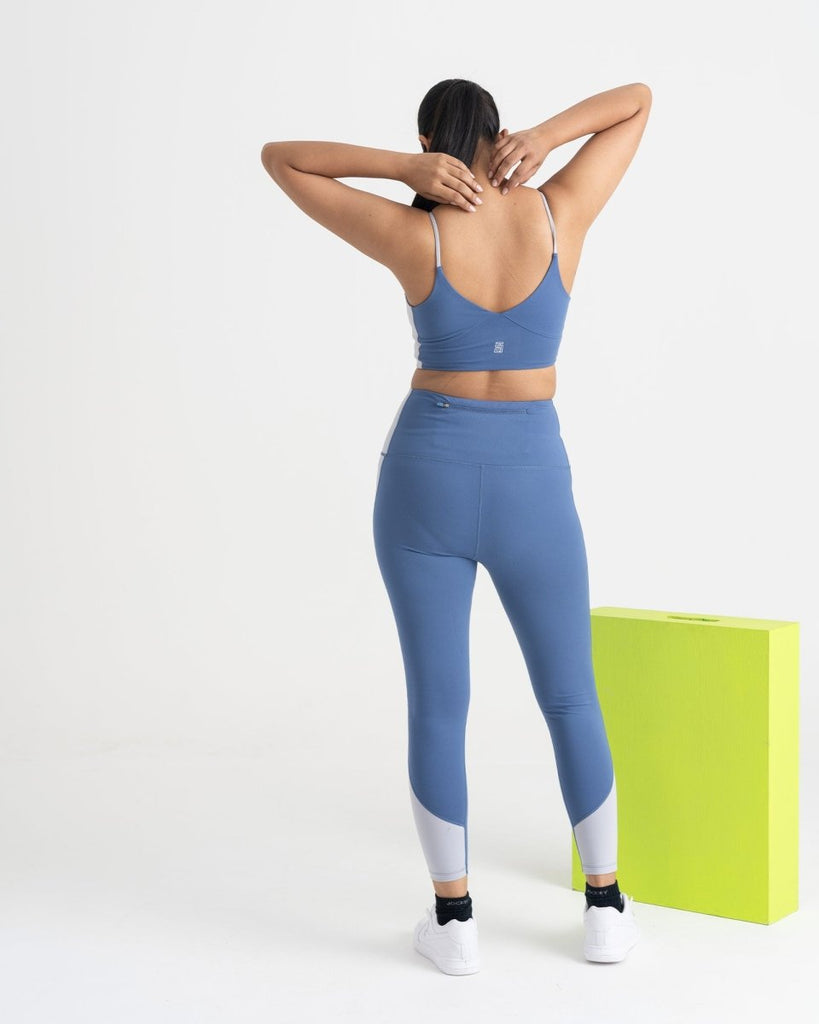 Hunnit Epic Pop 7/8 Leggings and Sports Bra Co-ord Set Epic Pop 7/8 Leggings and Sports Bra Co-ord Set