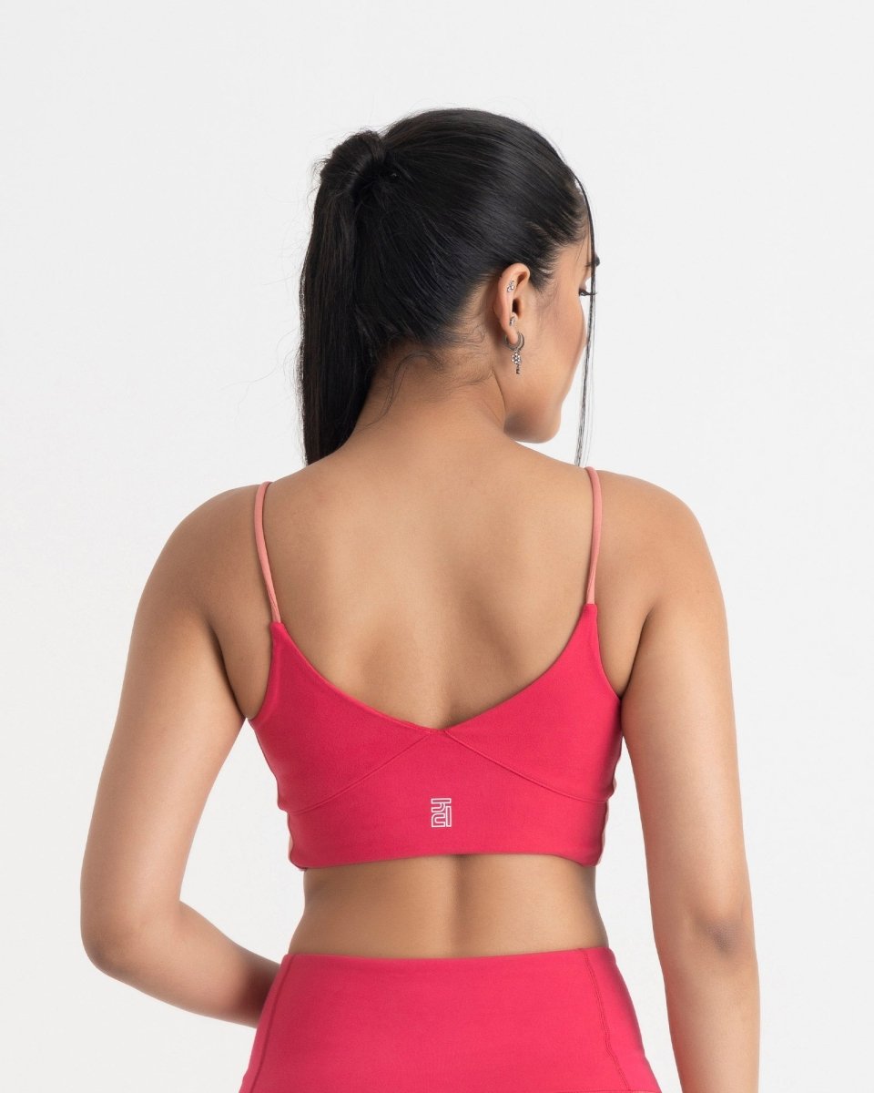Epic Pop V-Neck Sports Bra