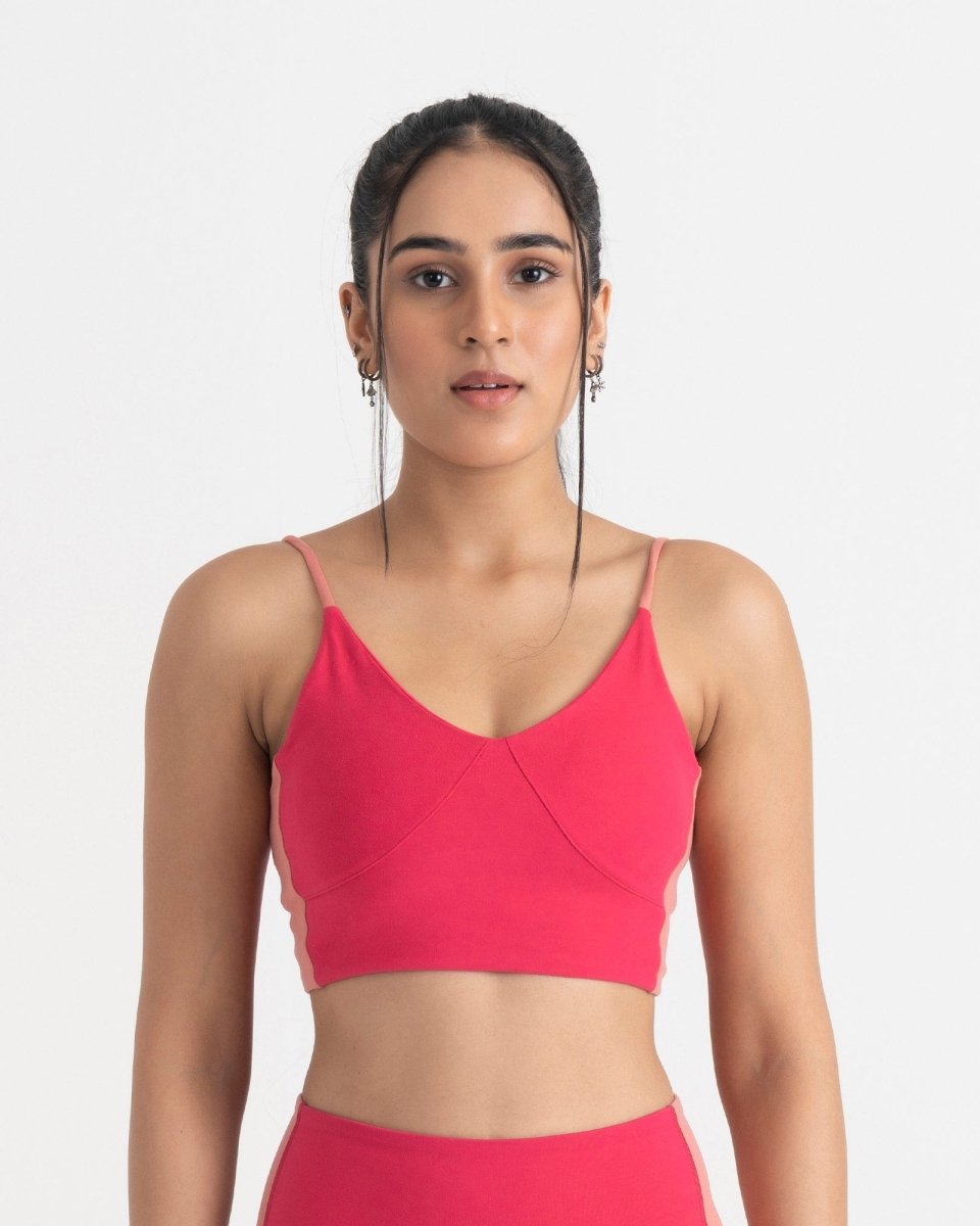Epic Pop V-Neck Sports Bra