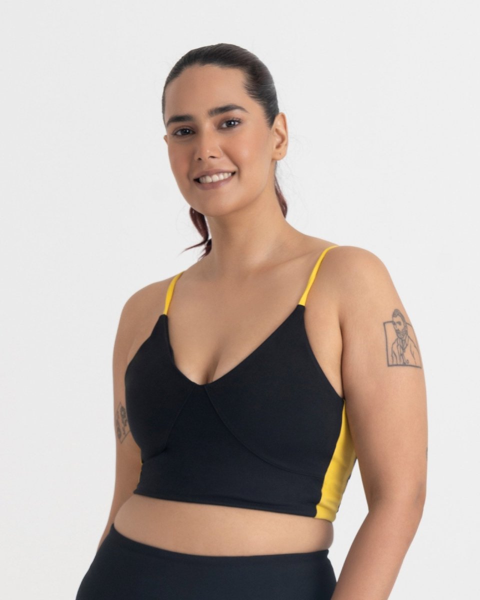 Epic Pop V-Neck Sports Bra
