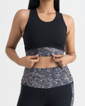 Majestic Flora 7/8 Leggings and 2-in-1 Crop Top Co-ord Set