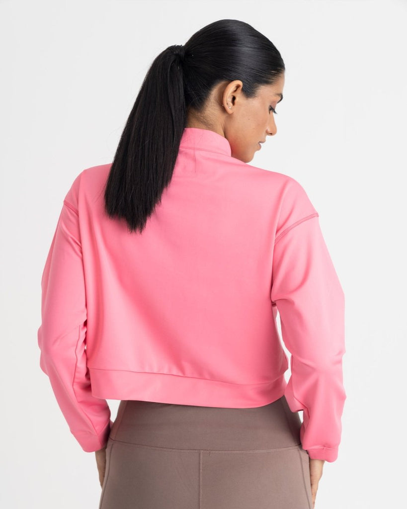 Hunnit OG Front-Zipper Crop Jacket OG Front-Zipper Crop Jacket - Hunnit