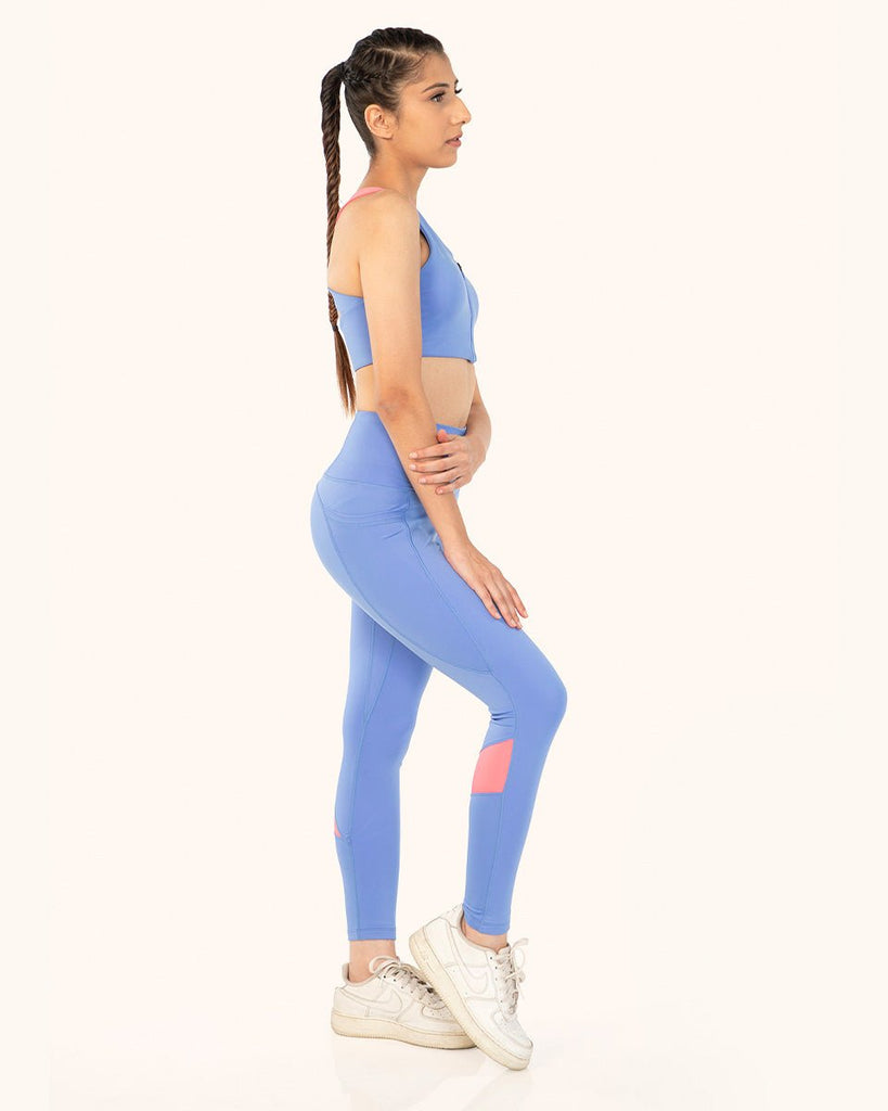 Hunnit OG  Front Zipper Sports Bra and Og Legging Co-ord Set Zipper Sports Bra and Legging Co-ord Set