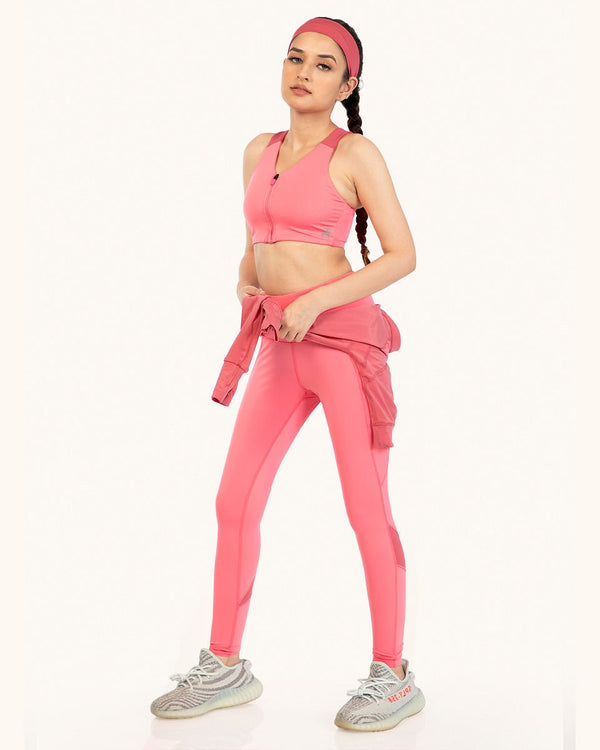 OG Front Zipper Sports Bra and Og Legging Co-ord Set