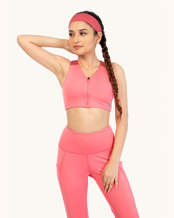 OG Front Zipper Sports Bra and Og Legging Co-ord Set