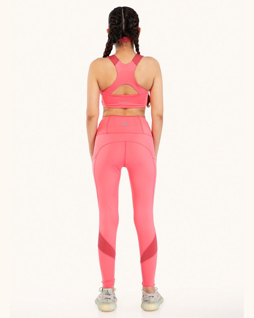 Hunnit OG  Front Zipper Sports Bra and Og Legging Co-ord Set Zipper Sports Bra and Legging Co-ord Set