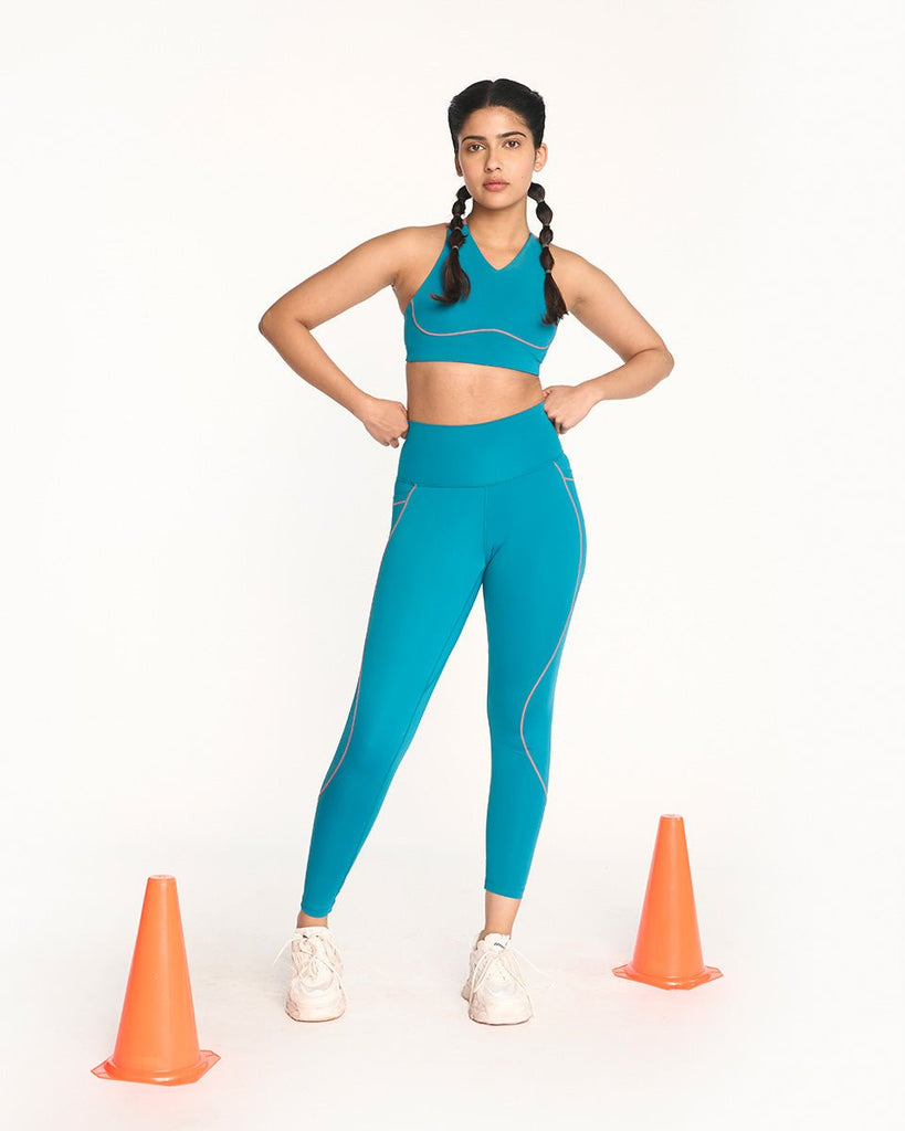 Hunnit  OOZE Leggings and Sports Bra Co-Ord Set - Hunnit