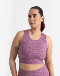 Safari Chic 2-in-1 Crop Top