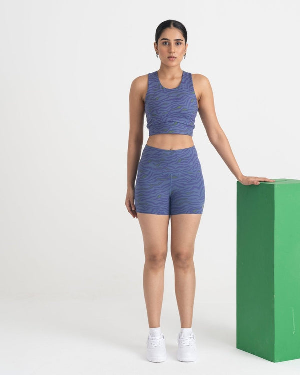 Safari Chic Shorts and 2-in-1 Crop Top Co-ord Set