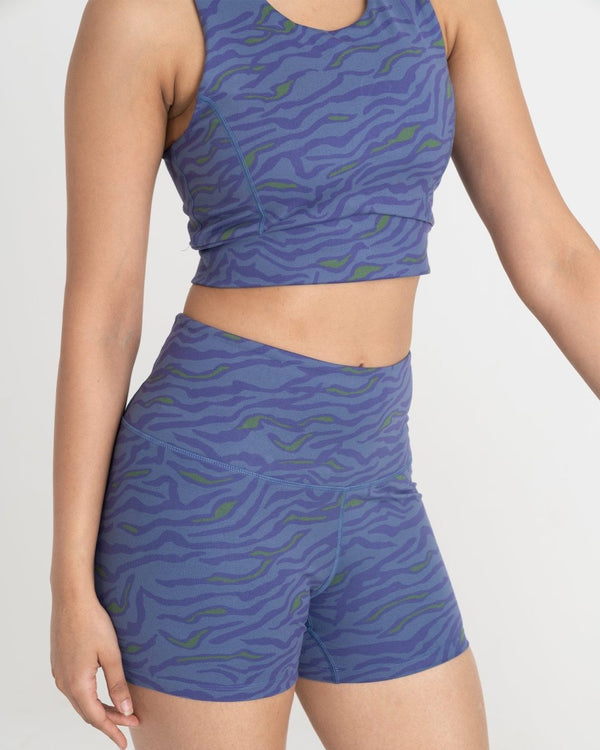 Safari Chic Shorts and 2-in-1 Crop Top Co-ord Set