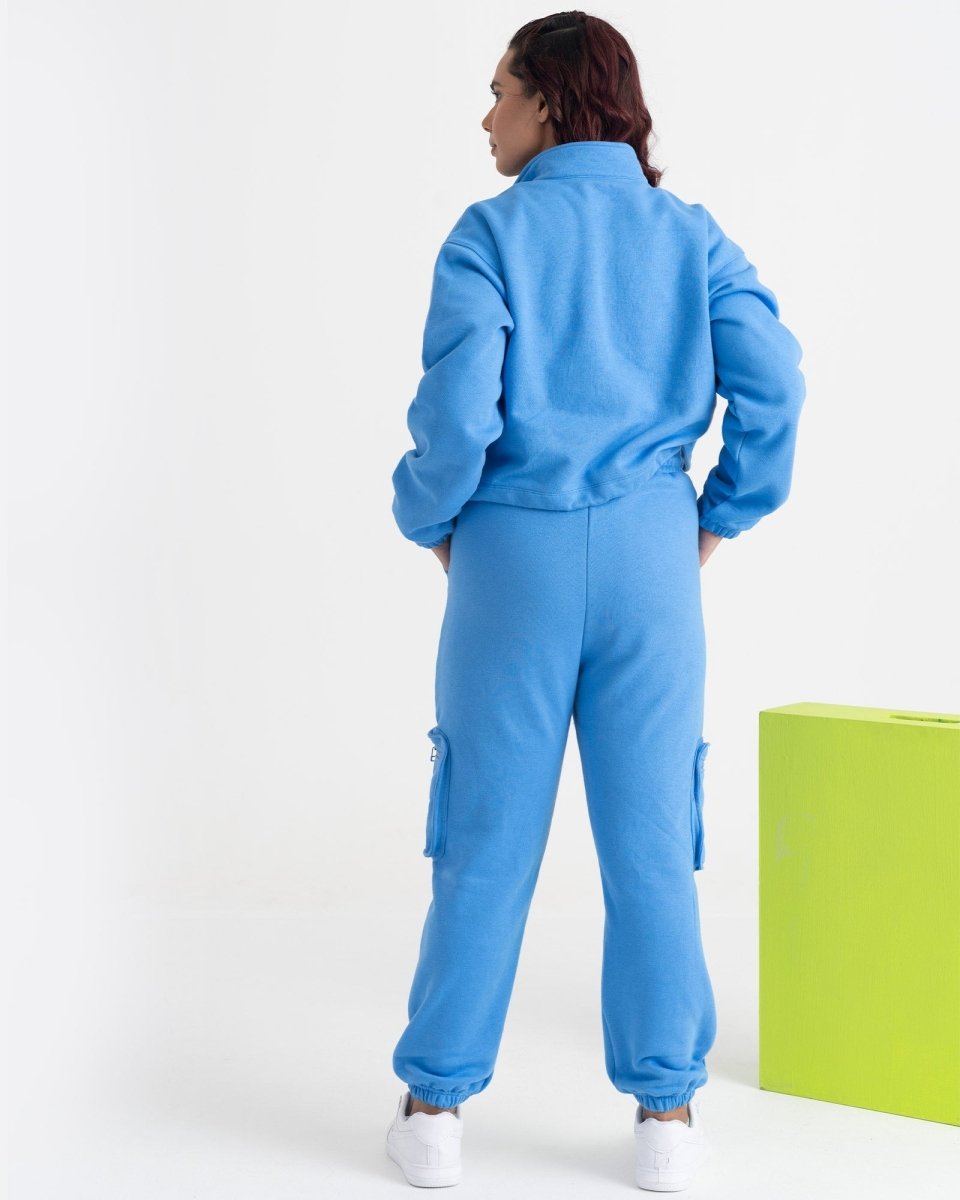 Supreme Chill Zipper Jacket and Cargo Joggers Co-ord Set