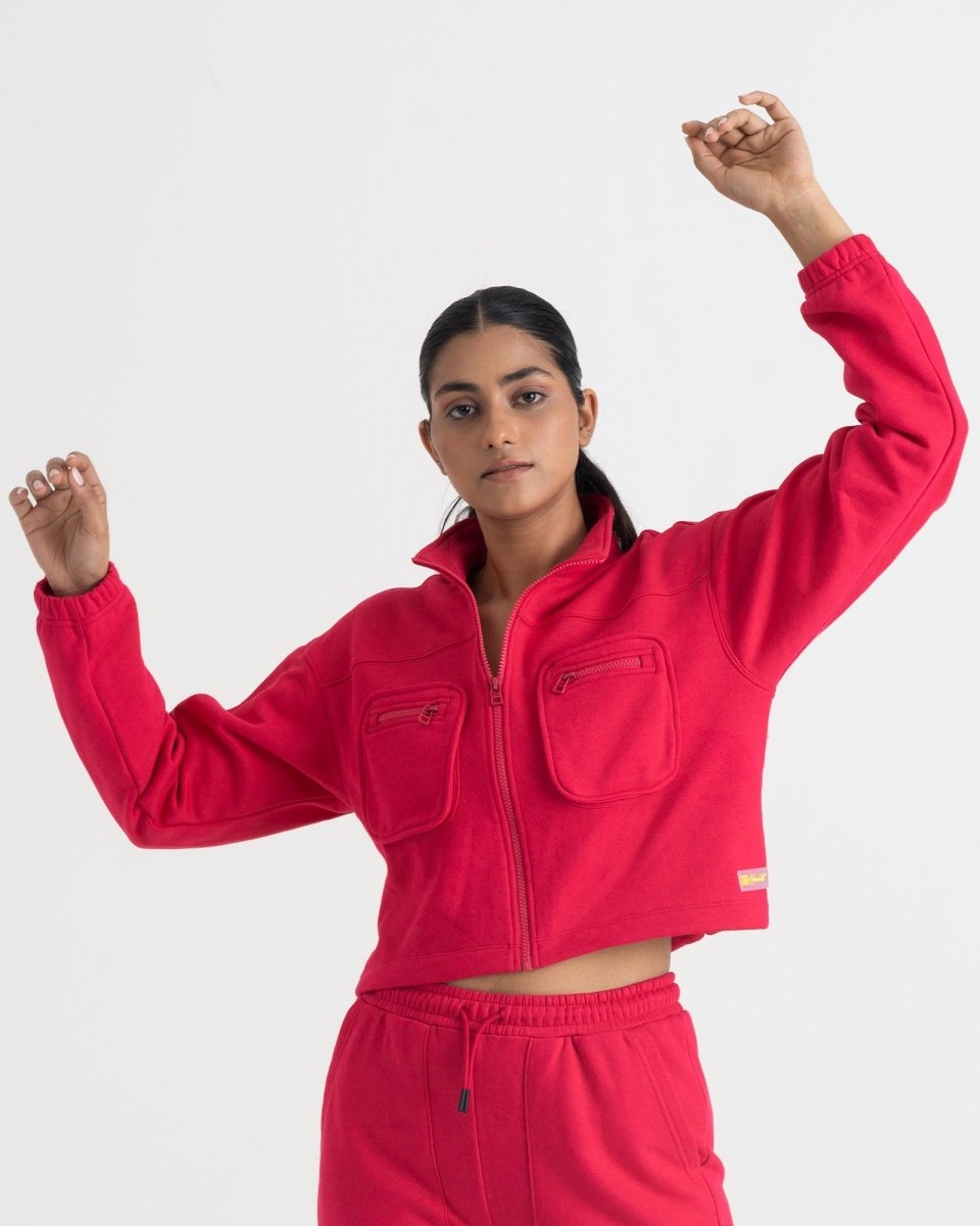 Supreme Chill Zipper Jacket and Cargo Joggers Co-ord Set