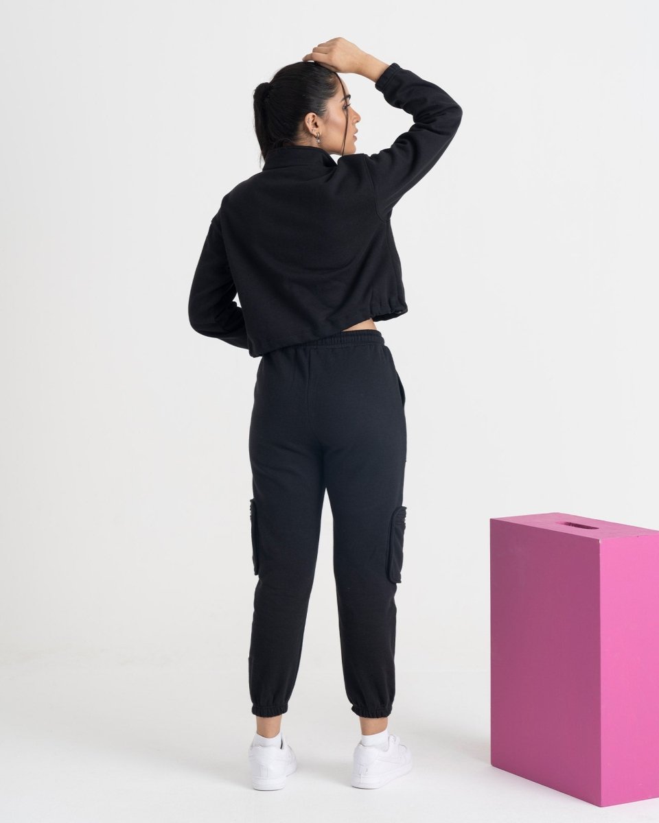 Supreme Chill Zipper Jacket and Cargo Joggers Co-ord Set