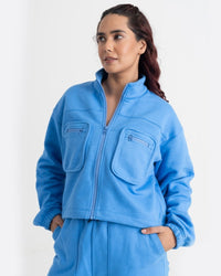 Supreme Chill Zipper Jacket and Cargo Joggers Co-ord Set