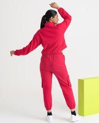 Supreme Chill Zipper Jacket and Cargo Joggers Co-ord Set
